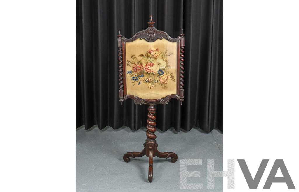 Victorian Pole Screen