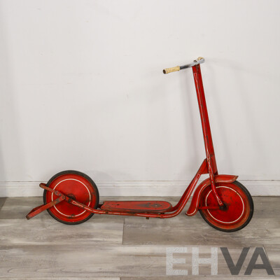 Vintage Metal Painted Scooter
