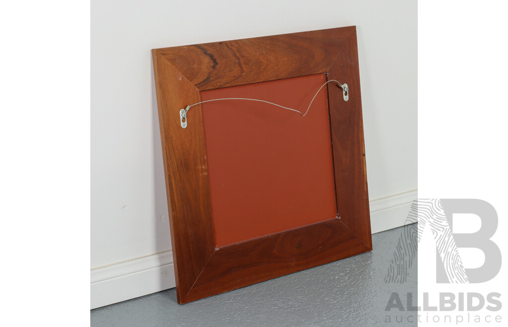 Mid Century Style Wooden Mirror