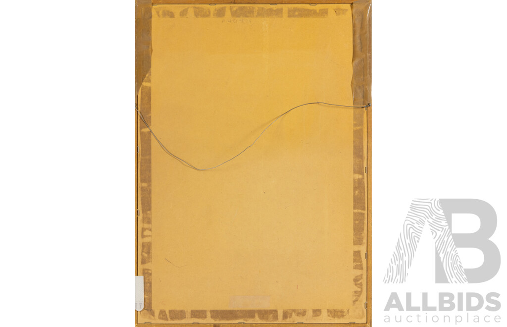 M. Ruffin (20th Century), The Wise Genie (1989), Original Pastel, Charcoal and Chalk on Textured Paper, 66H x 48W cm (frame)