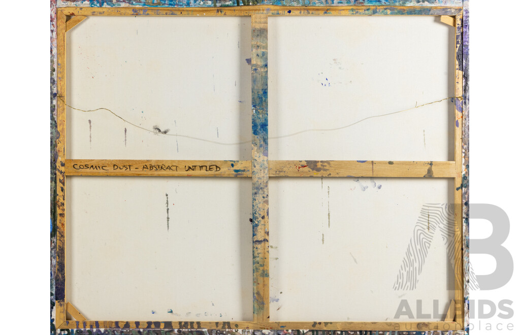 Artist Unknown (20th Century), Untitled Abstract - Cosmic Dust, Original Acrylic on Canvas, 80H x 100W cm