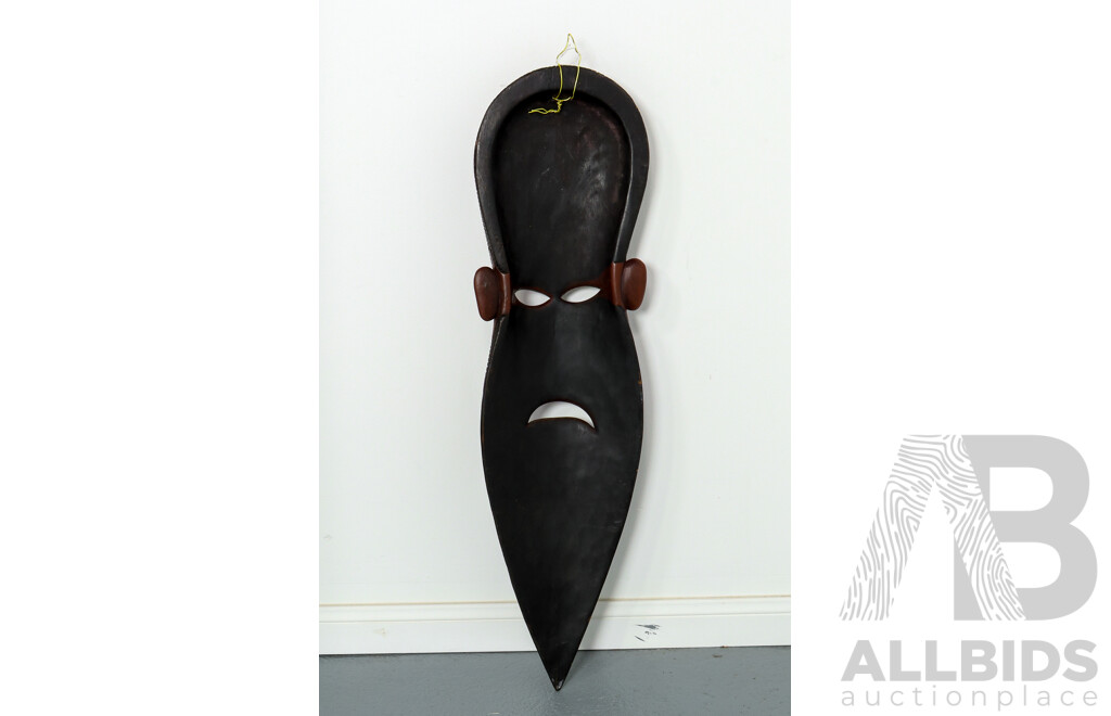 Hand Carved Wooden Tribal Wall Mask