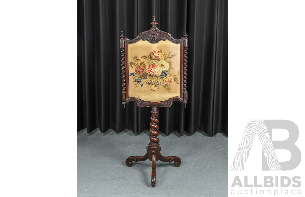 Victorian Pole Screen
