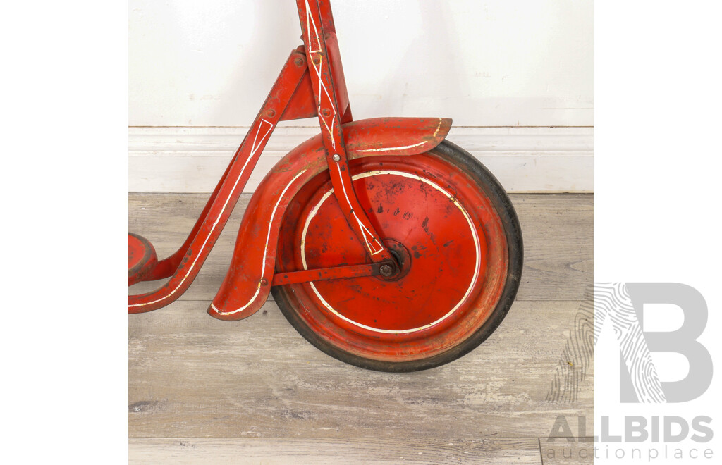 Vintage Metal Painted Scooter