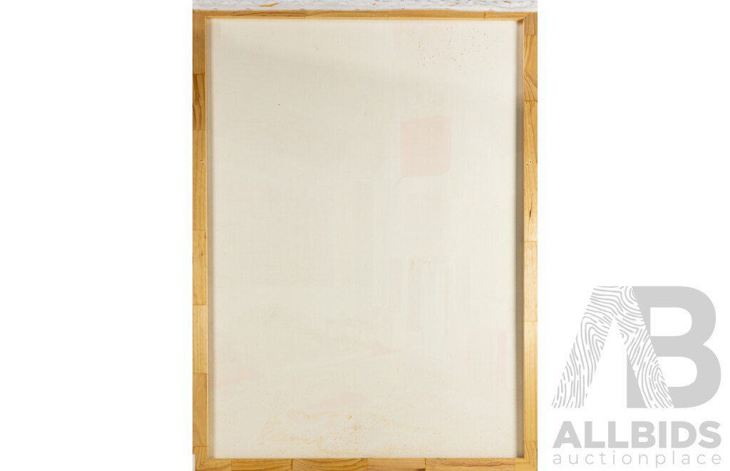 Artist Unknown, (20th Century, Asian School), Forbidden City, Wonderfully Impressive Original Oil on Canvas, 148 x 109 cm