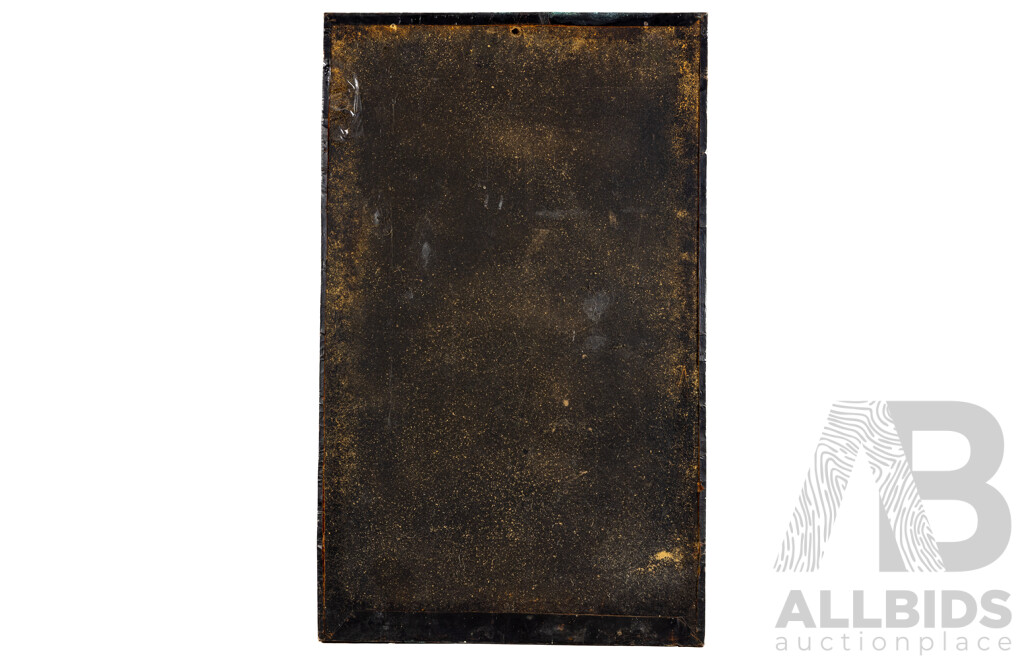 Artist Unknown, (20th Century), The Tryst, Wonderful Original Mid-Century Copper Relief, 92 x 56 cm (frame)