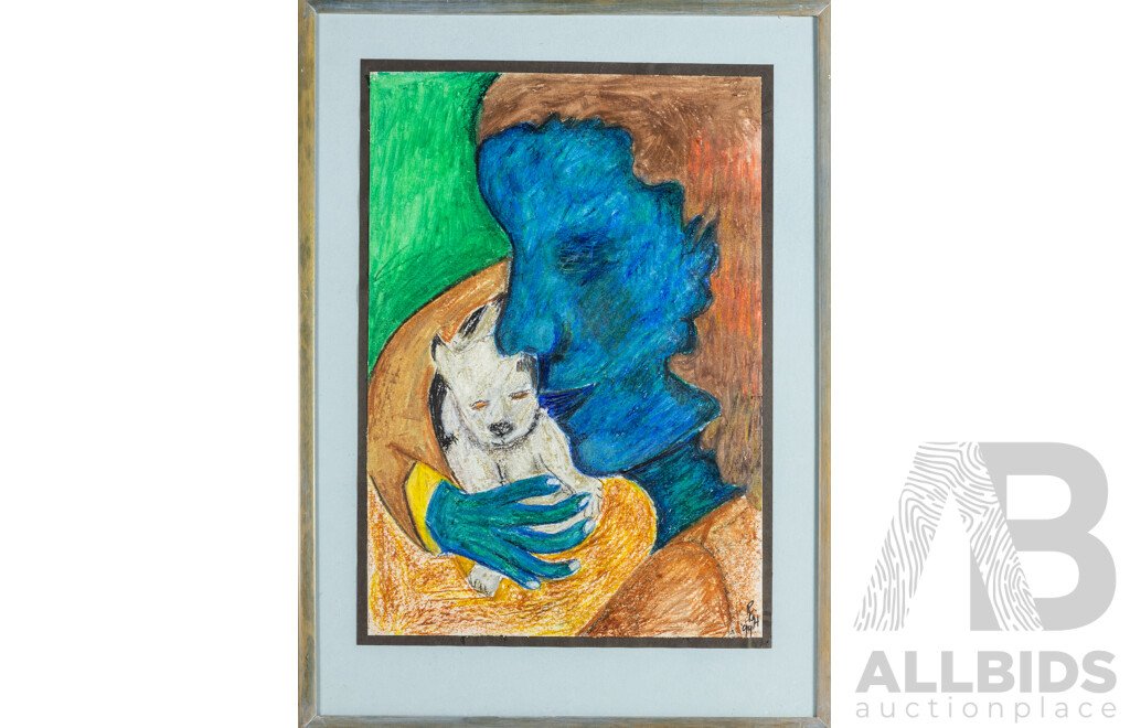 Patti Holden (20th Century, Australian, 1926-2015), The Weight of Tender Things, Original Mixed Media, 78H x 57W cm (frame)