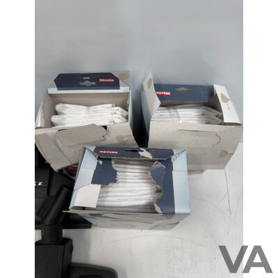 Miele - Cat & Dog S5000 Series - 2200W Electric Vacuum + Extendable Pole/Hose + 2x Heads/Various Attachments + 3x Opened Filter Boxes