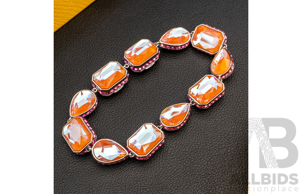 Swarovski Orbita Reversible Multicolor Crystal Bracelet