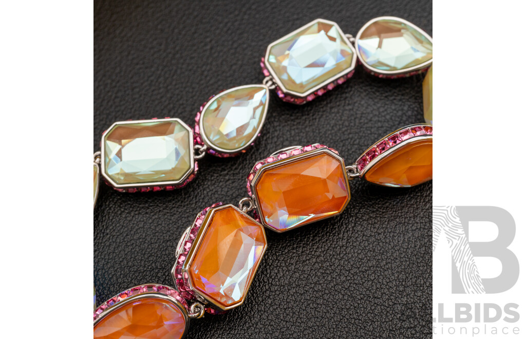 Swarovski Orbita Reversible Multicolor Crystal Bracelet