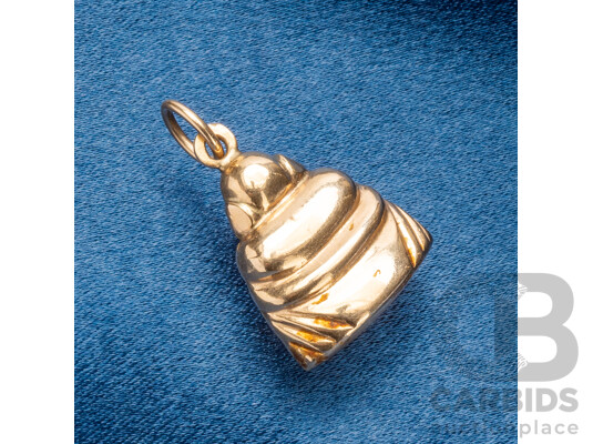 9ct Yellow Gold Buddha Charm/Pendant - 3.58gms