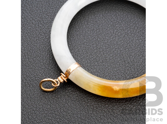 14ct Yellow Gold & Jadeite Pendant