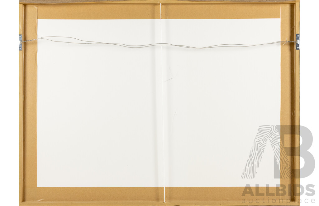 Celia Rosser (20th Century, Australian, 1930-), Banksia Saxicola, Quality Reproduction Colour Print After Original, 66 X 90 Cm (frame)