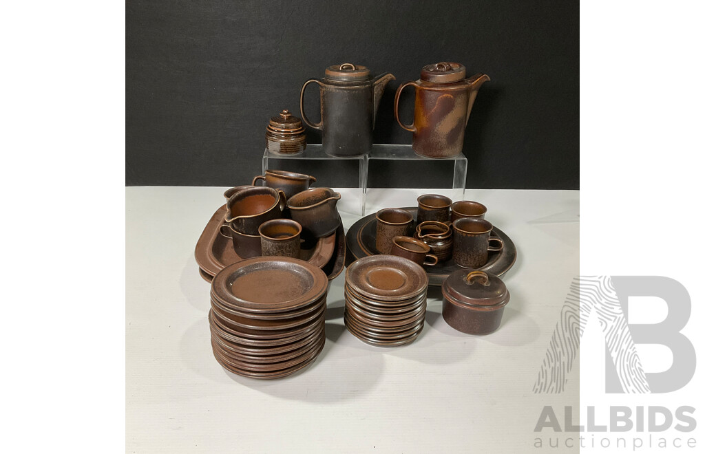 Collection of Arabia Ruska Pottery Ware