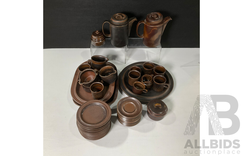 Collection of Arabia Ruska Pottery Ware