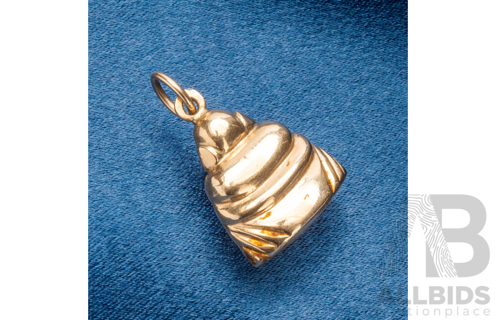 9ct Yellow Gold Buddha Charm/Pendant - 3.58gms