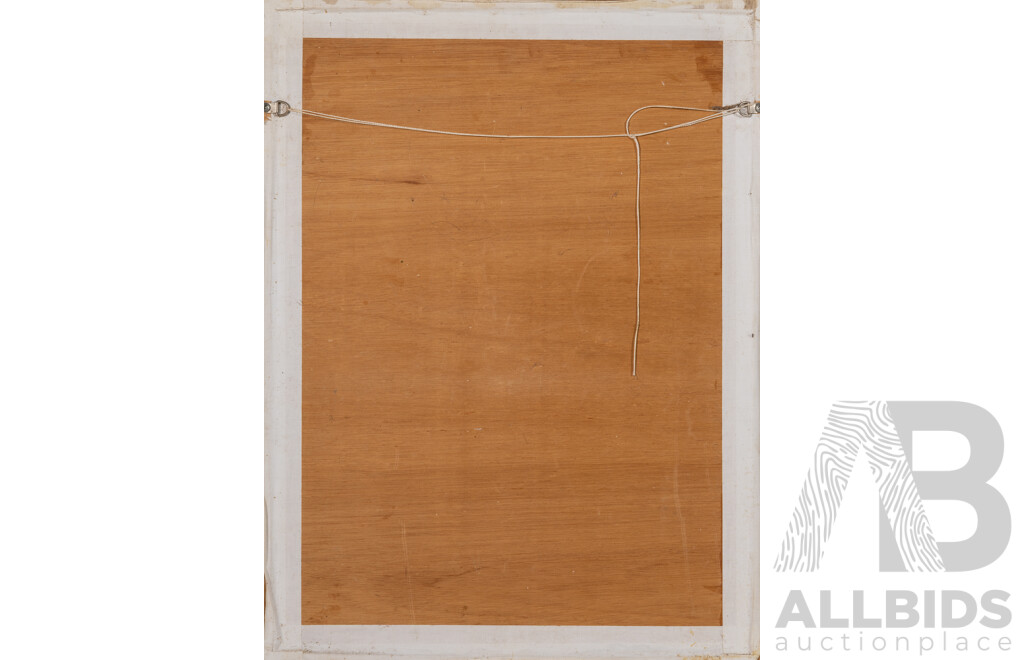 Artist Unknown (Signature Unclear), (Working C1990s), Abstract Science (1991), Original Mixed Media Charcoal & Cardboard, 61 x 46 cm (frame)