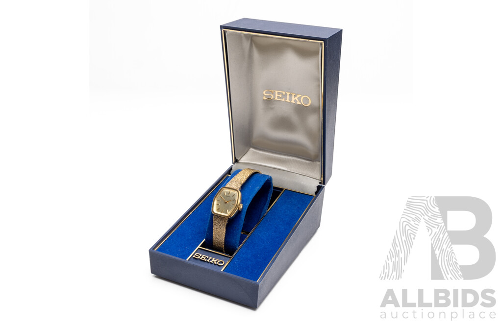 Vintage Ladies' Seiko Solid Gold Plated Watch