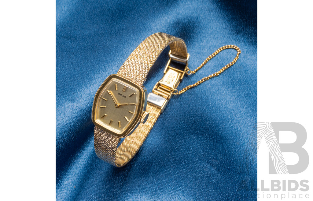 Vintage Ladies' Seiko Solid Gold Plated Watch