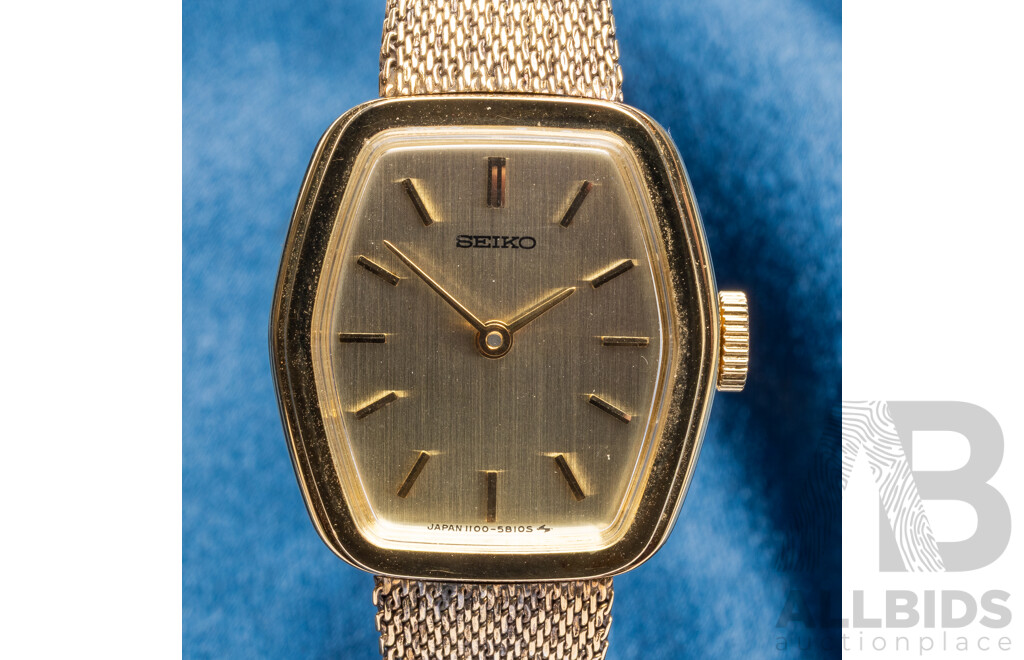 Vintage Ladies' Seiko Solid Gold Plated Watch
