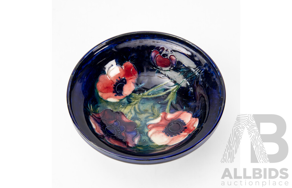 Early Moorcroft Anemone Bowl