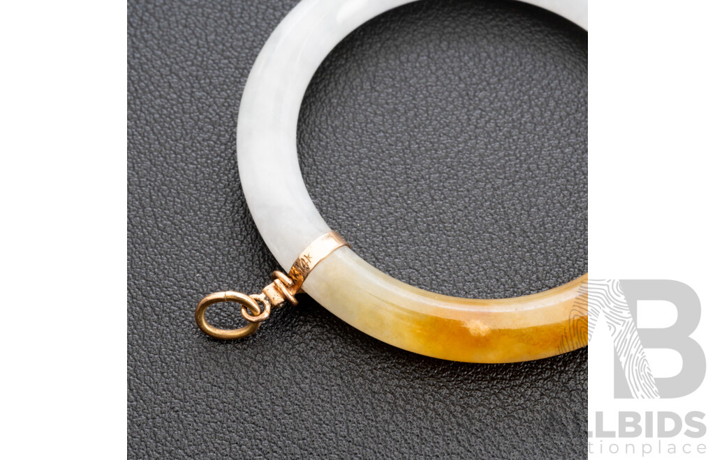 14ct Yellow Gold & Jadeite Pendant