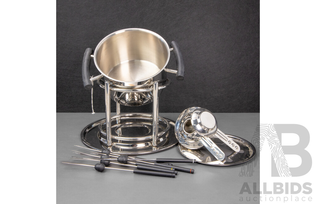 Vintage WMF Chrome Fondue Set
