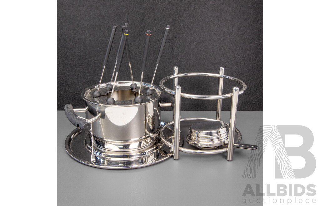 Vintage WMF Chrome Fondue Set