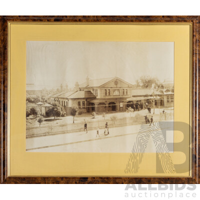 Artist Unknown (Late 19th Century, Australian), Broken Hill Courthouse (circa 1890s), Antique Albumen Photograph,