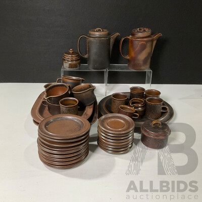 Collection of Arabia Ruska Pottery Ware