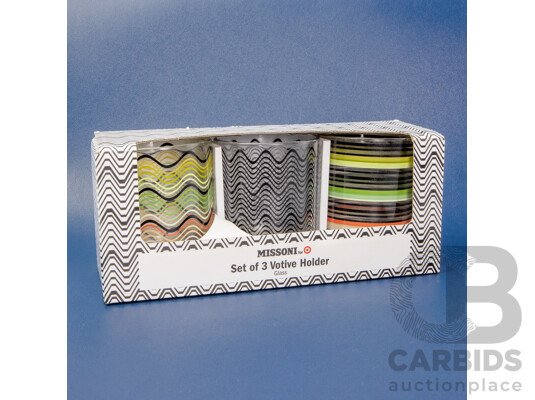 New Missoni Tea Candle Holders - Set of 3