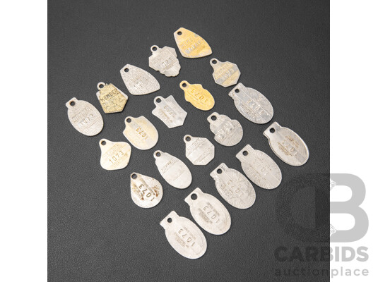 Collection of Canberra Workman's Club Membership Key Rings, Examples Spanning 1969 to 1990