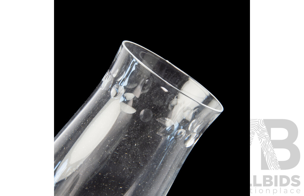 Etched Champagne Flutes by Tiffany & Co