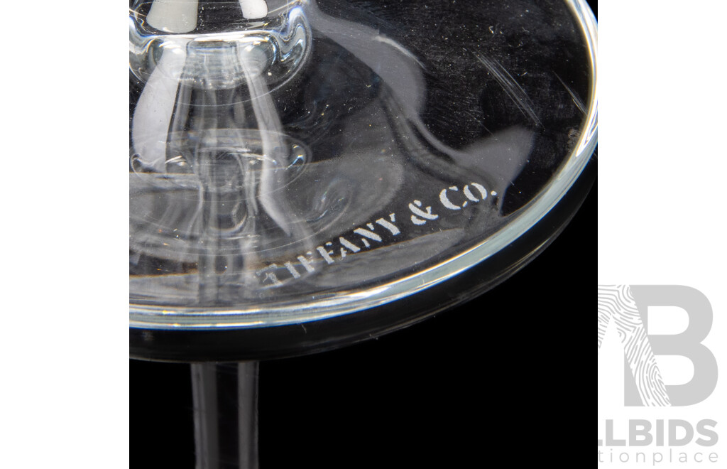 Etched Champagne Flutes by Tiffany & Co