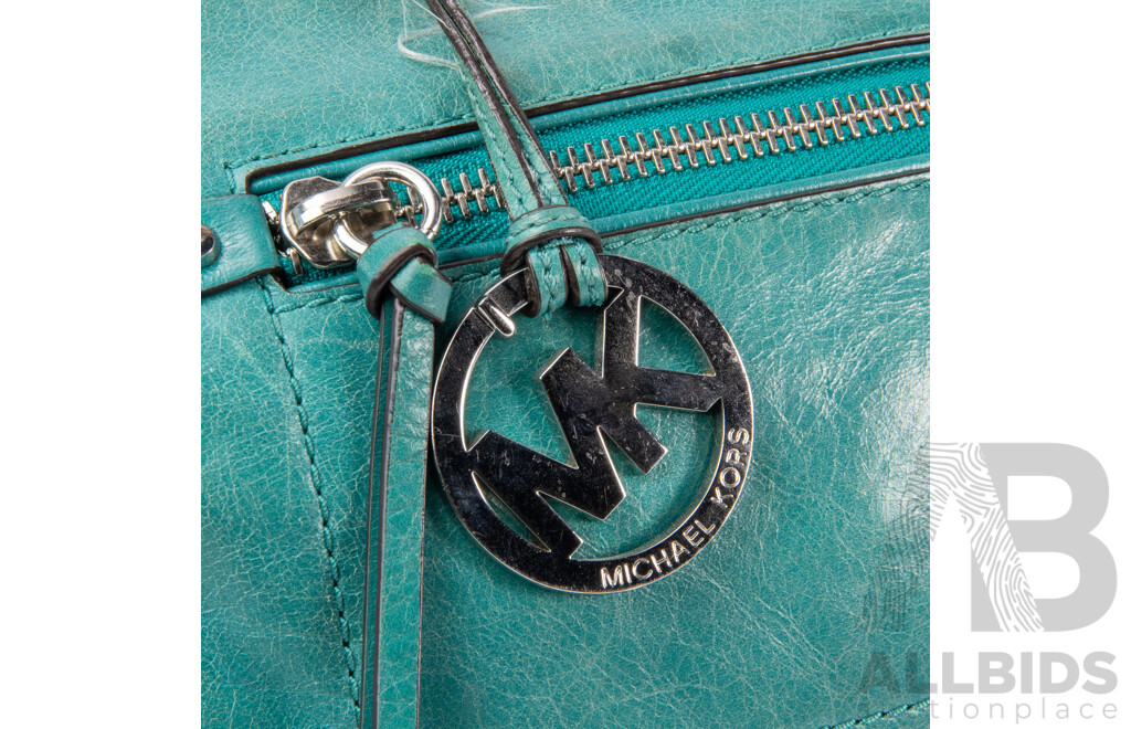 Green Leather Crossbody Bag by Michael Kors