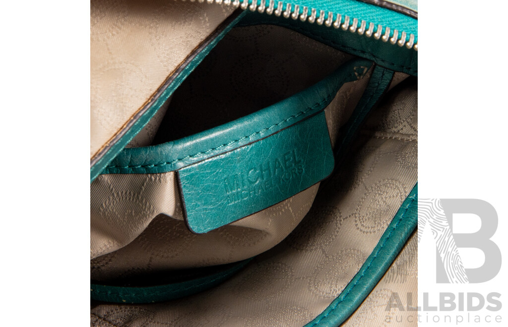 Green Leather Crossbody Bag by Michael Kors