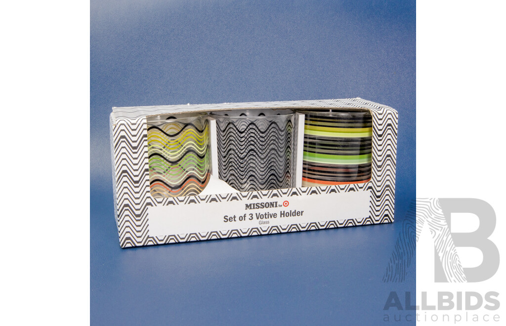 New Missoni Tea Candle Holders - Set of 3