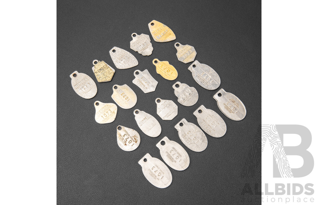 Collection of Canberra Workman's Club Membership Key Rings, Examples Spanning 1969 to 1990