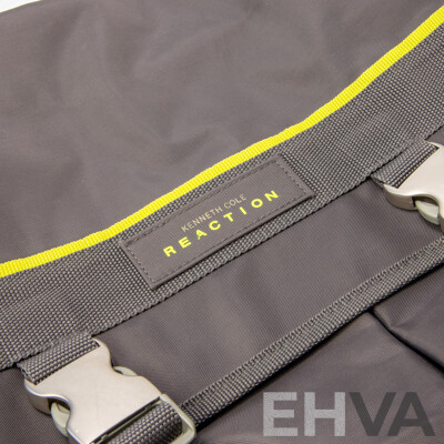 Pair of Kenneth Cole Bags - Grey Messenger Bag and Brown Tote Bag