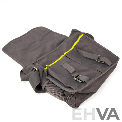 Pair of Kenneth Cole Bags - Grey Messenger Bag and Brown Tote Bag