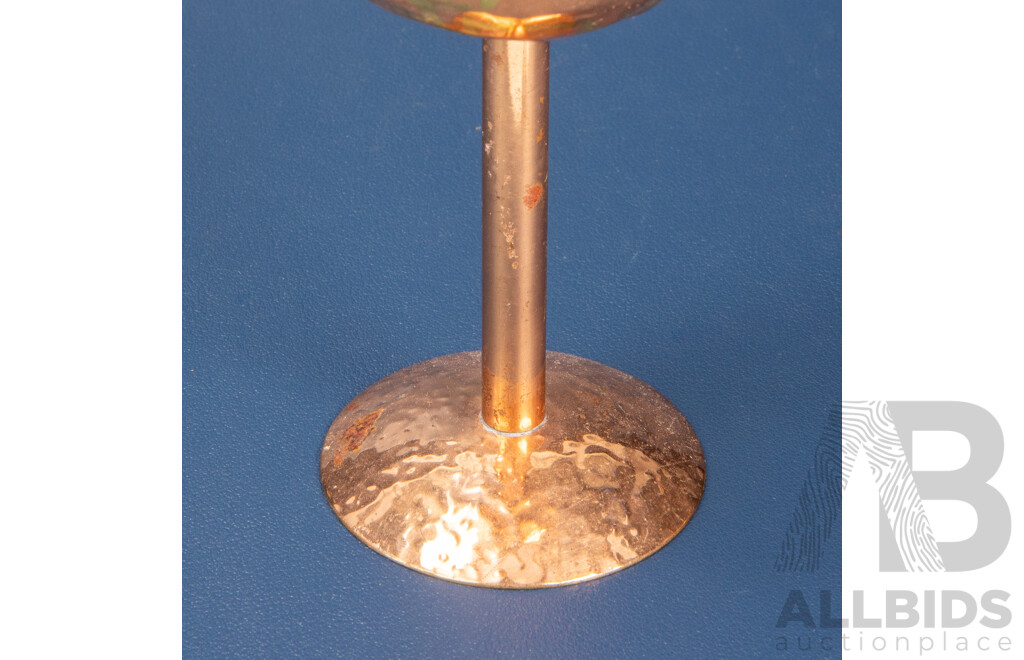 Collection of Hand Beaten Copper Goblets by Berczi