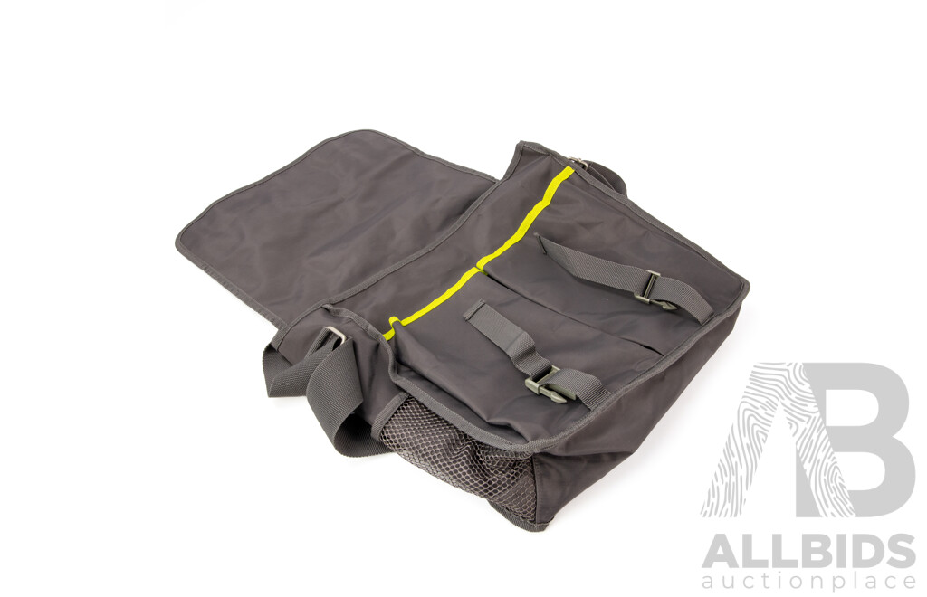 Pair of Kenneth Cole Bags - Grey Messenger Bag and Brown Tote Bag