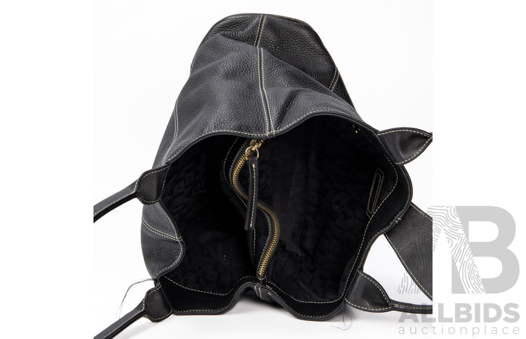 Furla Black Leather Handbag