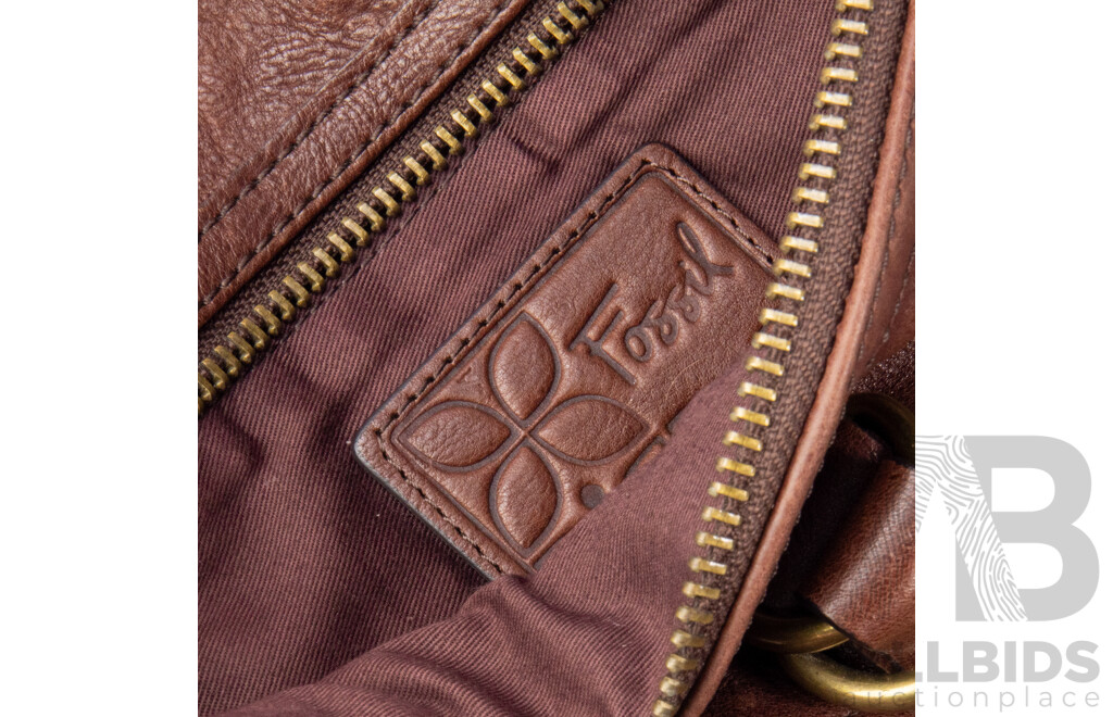 Collection of Three Bags Including Oroton, Laura Ashley, and Fossil