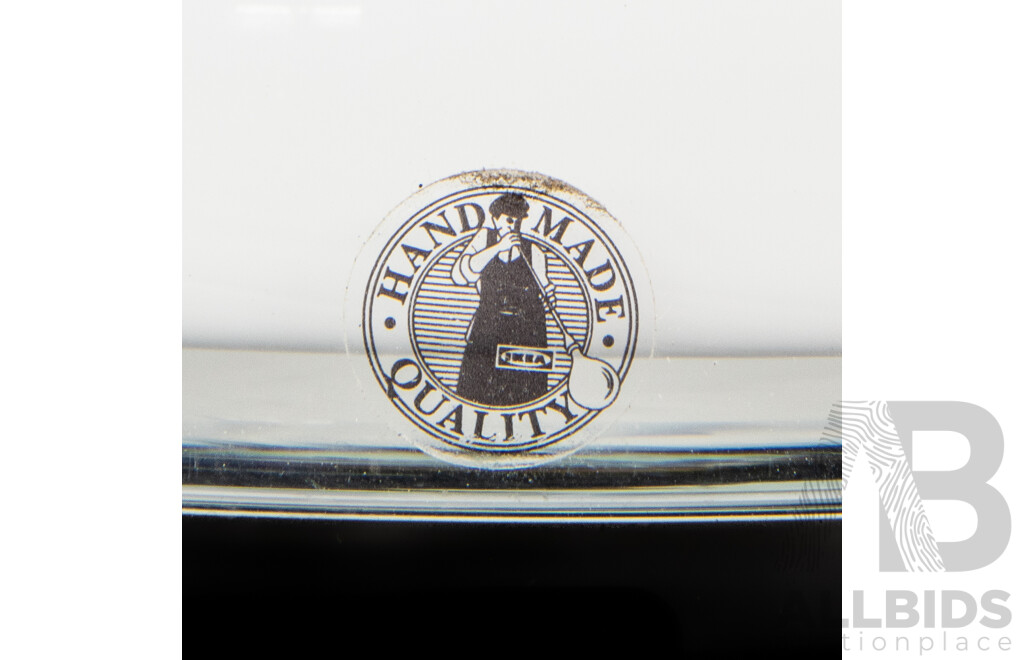 Large Krosno Float Bowl with Art Glass Vase