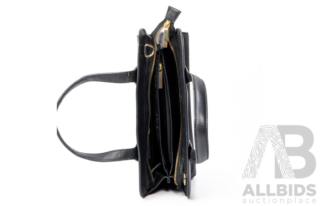 Trent Nathan Segovia Double Handle Leather Tote Bag