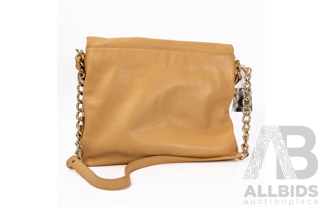 NEW Oroton Tan Vachetta Satchel- RRP $595