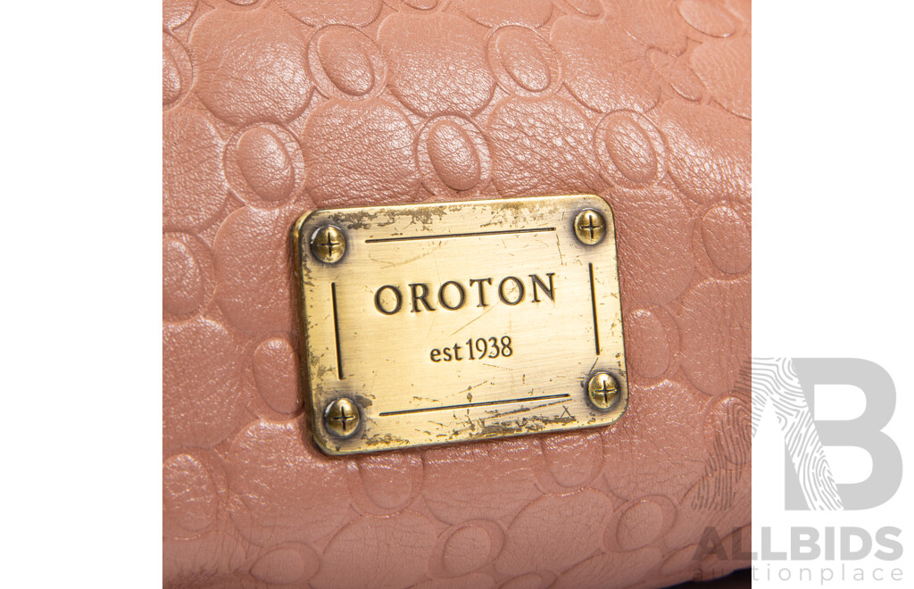 Oroton Mauve Barrel Bag