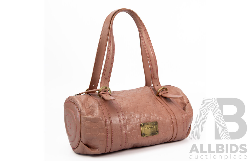 Oroton Mauve Barrel Bag