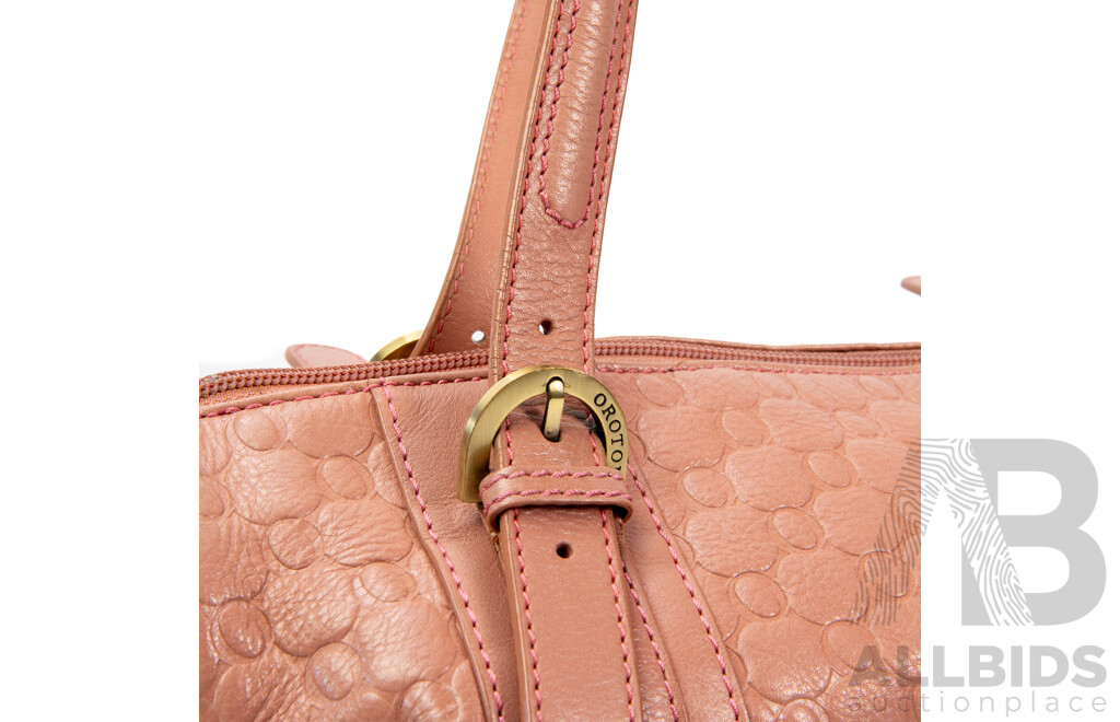 Oroton Mauve Barrel Bag